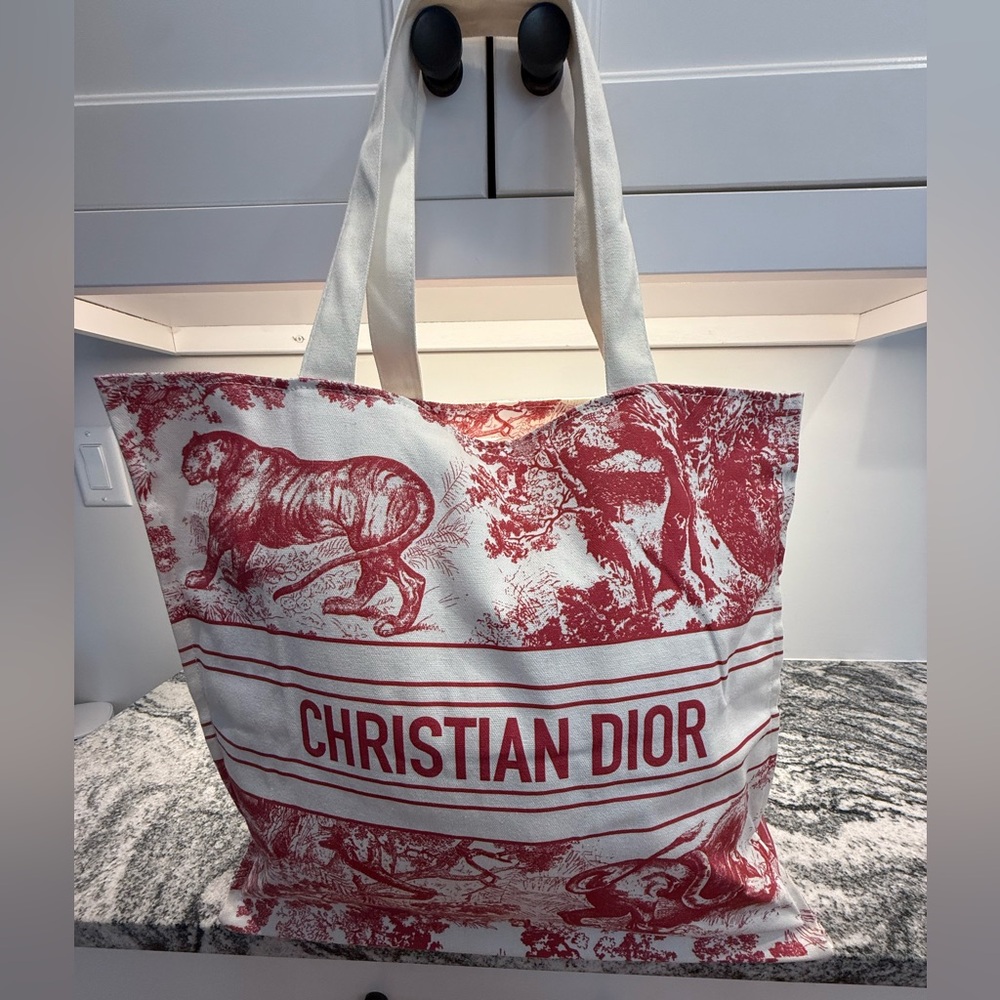 DIOR RIVIERA GWP VIP STRAW TOTE BAG - Picture 2 of 7